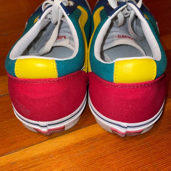 Vans Old Skool Colorblock Sneakers (Blue / Teal / Yellow) - Picture 4 of 8